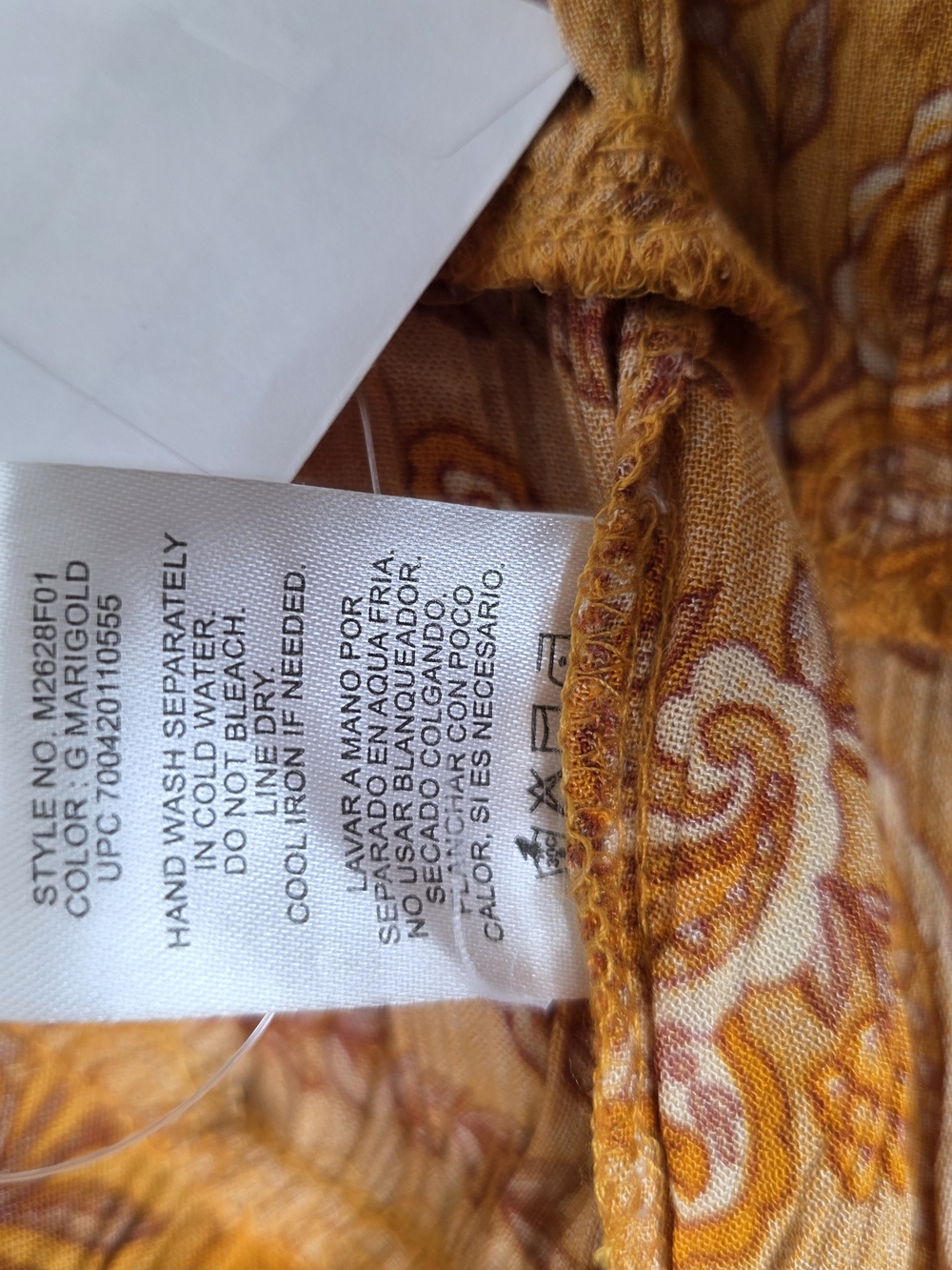 Bila Paisley Midi Dress in Mustard and Rust - Picture 7 of 10
